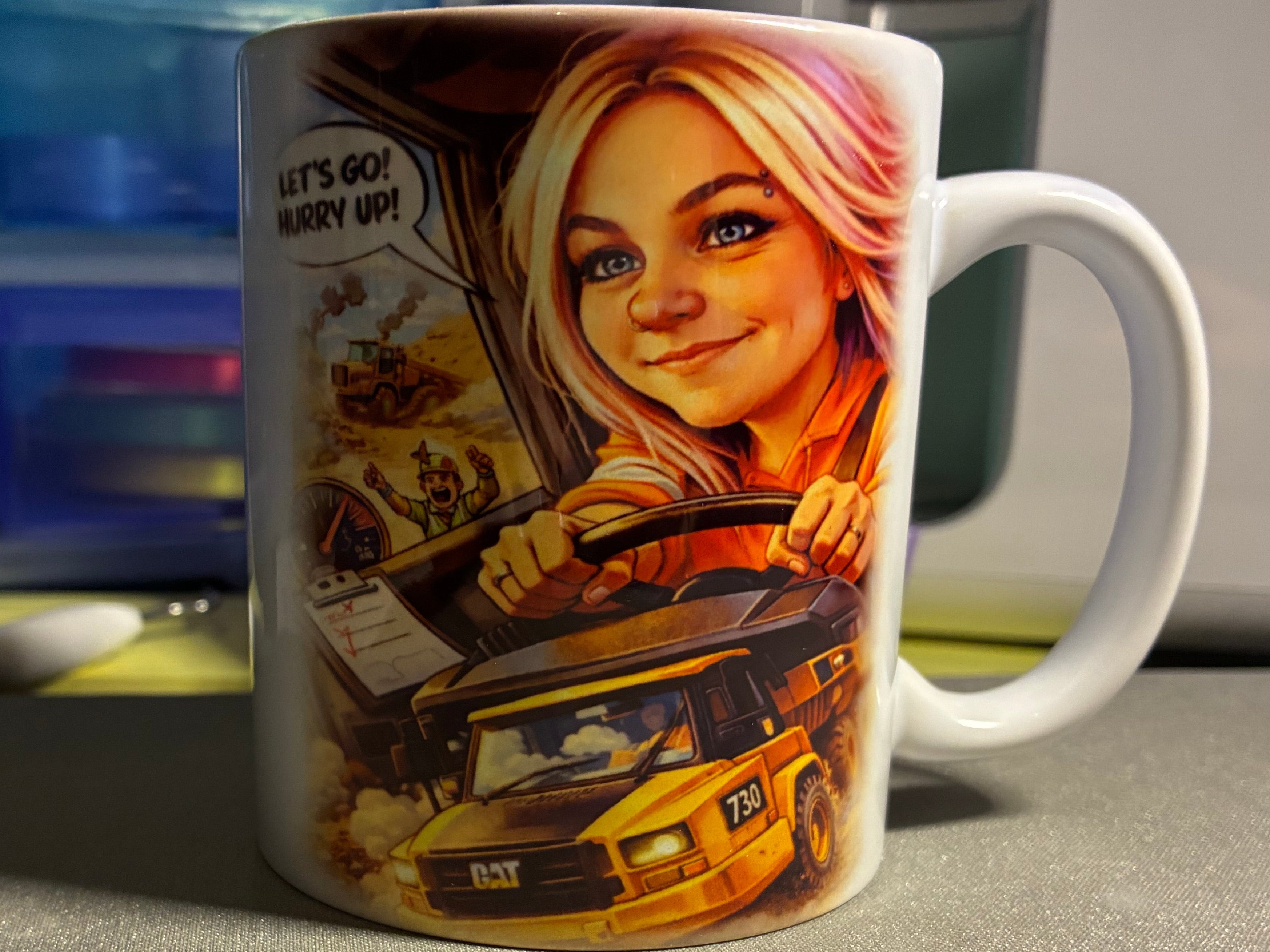 cartoon mugs