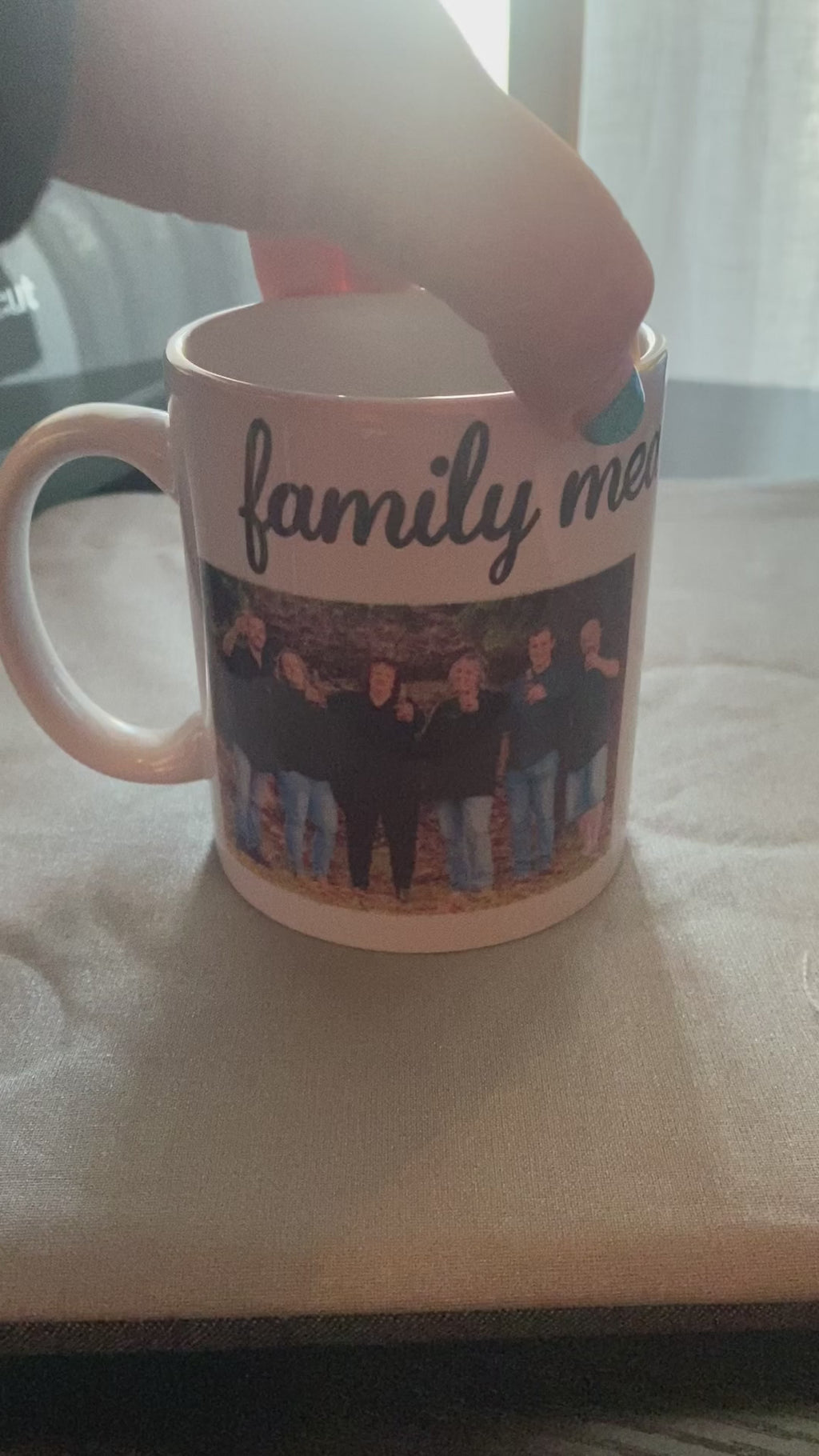 Fully personalised photo mug